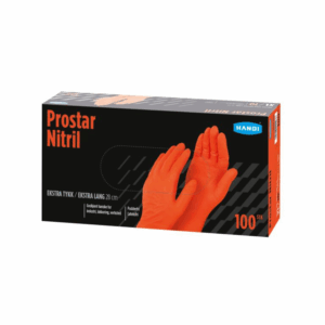 Engangshansker ORANSJE NITRILE M (10 pakker)