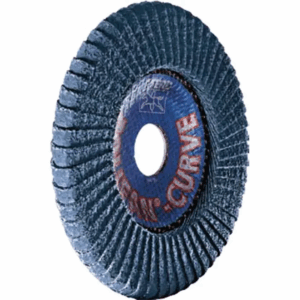 Flappdisk 125 Curved P40 Metal,Rustfritt