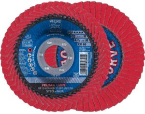 Flappdisk 125 Curved Keramik P40 Metal,Rustfritt