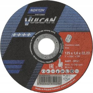 KAPPESKIVE VULCAN INOX NOR A60T 125x1x22,23 T41